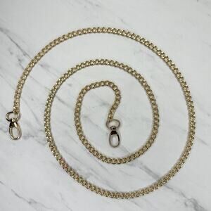Gold Tone Chain Purse Replacement Strap 49" Crossbody ✨